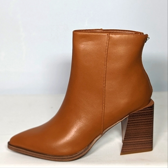 NEW Coutgo Womens Pointed Toe Ankle Boots Sz 9.5 tan - Picture 1 of 4